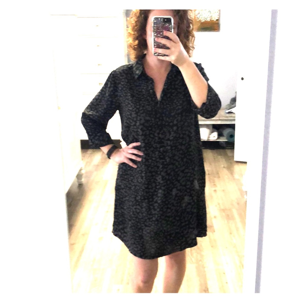 Animal Print Shirtdress